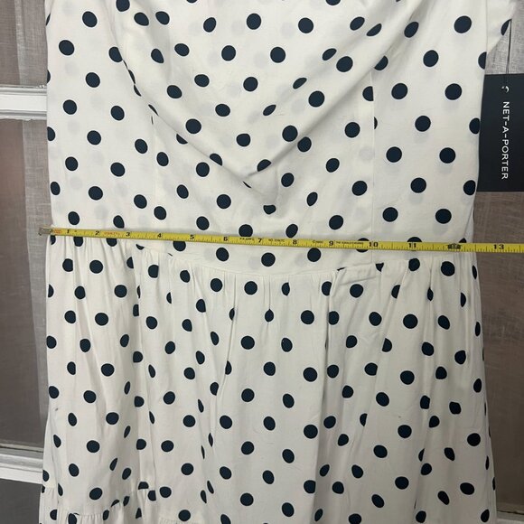 Reformation Black and White Polka Dot Midi Dress - Picture 4 of 4